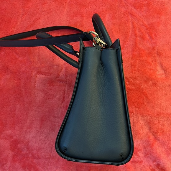 Kate Spade Leather Shoulder & Top Handle Bag - Navy Blue - Picture 5 of 13